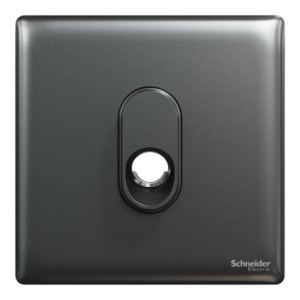 Schneider Electric Connection unit, Unica X, 25A, 250V, 1 gang, with flex outlet, dark grey, NUX31TB_DG