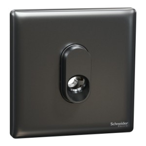 Schneider Electric Connection unit, Unica X, 25A, 250V, 1 gang, with flex outlet, dark grey, NUX31TB_DG