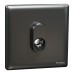 Schneider Electric Connection unit, Unica X, 25A, 250V, 1 gang, with flex outlet, dark grey, NUX31TB_DG