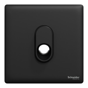 Schneider Electric Connection unit, Unica X, 25A, 250V, 1 gang, with flex outlet, jet black, NUX31TB_JB