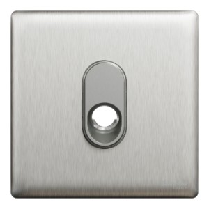 Schneider Electric Connection unit, Unica X, 25A, 250V, 1 gang, with flex outlet, stainless steel, NUX31TB_SS