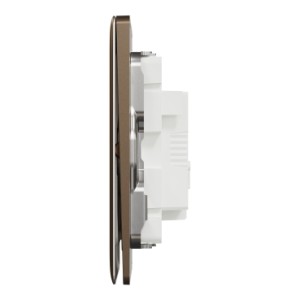 Schneider Electric Switch, Unica X, 1 way, 16AX, 250V, 1 gang, dark bronze, NUX31_1_DB