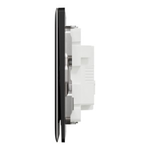 Schneider Electric Switch, Unica X, 1 way, 16AX, 250V, 1 gang, jet black, NUX31_1_JB