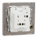 Schneider Electric Switch, Unica X, 1 way, 16AX, 250V, 1 gang, stainless steel, NUX31_1_SS