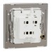 Schneider Electric Switch, Unica X, 2 way, 16AX, 250V, 1 gang, antique brass, NUX31_2_AB