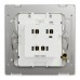 Schneider Electric Switch, Unica X, 2 way, 16AX, 250V, 1 gang, dark bronze, NUX31_2_DB