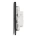 Schneider Electric Switch, Unica X, 2 way, 16AX, 250V, 1 gang, jet black, NUX31_2_JB