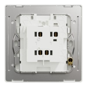 Schneider Electric Switch, Unica X, 2 way, 16AX, 250V, 1 gang, stainless steel, NUX31_2_SS