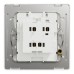 Schneider Electric Switch, Unica X, 2 way, 16AX, 250V, 1 gang, stainless steel, NUX31_2_SS