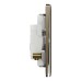 Schneider Electric Bell press switch, Unica X, 10A, 250V, 1 gang, antique brass NUX31_BP_AB