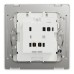 Schneider Electric Bell press switch, Unica X, 10A, 250V, 1 gang, dark grey NUX31_BP_DG
