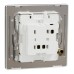 Schneider Electric Bell press switch, Unica X, 10A, 250V, 1 gang, jet black NUX31_BP_JB
