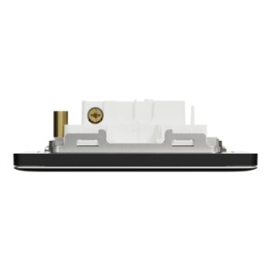 Schneider Electric Bell press switch, Unica X, 10A, 250V, 1 gang, jet black NUX31_BP_JB