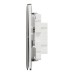 Schneider Electric Intermediate switch, Unica X, 16AX, 250V, 1 gang, stainless steel, NUX31_IM_SS