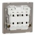 Schneider Electric switch, Unica X, 20A, 250V, 2 gangs, 2 pole, with LED, dark bronze, NUX32D20N_DB