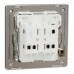 Schneider Electric Switch, Unica X, 1 way, 16AX, 250V, 2 gangs, dark grey, NUX32_1_DG