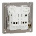 Schneider Electric Switch, Unica X, 1 way, 16AX, 250V, 2 gangs, jet black, NUX32_1_JB