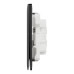 Schneider Electric Switch, Unica X, 1 way, 16AX, 250V, 2 gangs, jet black, NUX32_1_JB