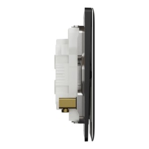 Schneider Electric Switch, Unica X, 2 way, 16AX, 250V, 2 gangs, jet black, NUX32_2_JB