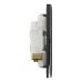 Schneider Electric Switch, Unica X, 2 way, 16AX, 250V, 2 gangs, jet black, NUX32_2_JB