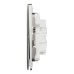 Schneider Electric Switch, Unica X, 2 way, 16AX, 250V, 2 gangs, stainless steel, NUX32_2_SS
