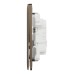 Schneider Electric  Switch, Unica X, 1 way, 16AX, 250V, 3 gangs, dark bronzeNUX33_1_DB