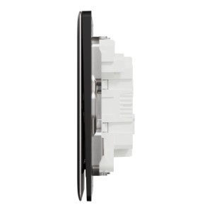 Schneider Electric Switch, Unica X, 1 way, 16AX, 250V, 3 gangs, jet black, NUX33_1_JB