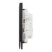 Schneider Electric Switch, Unica X, 1 way, 16AX, 250V, 3 gangs, jet black, NUX33_1_JB