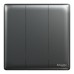 Schneider Electric Switch, Unica X, 2 way, 16AX, 250V, 3 gangs, dark grey, NUX33_2_DG
