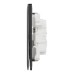 Schneider Electric Switch, Unica X, 2 way, 16AX, 250V, 3 gangs, dark grey, NUX33_2_DG