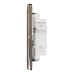 Schneider Electric Switch, Unica X, 1 way, 16AX, 250V, 4 gangs, dark bronze, NUX34_1_DB