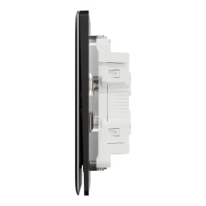 Schneider Electric Switch, Unica X, 1 way, 16AX, 250V, 4 gangs, jet black, NUX34_1_JB