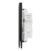 Schneider Electric Switch, Unica X, 1 way, 16AX, 250V, 4 gangs, jet black, NUX34_1_JB