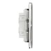 Schneider Electric Switch, Unica X, 1 way, 16AX, 250V, 4 gangs, stainless steel, NUX34_1_SS