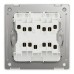 Schneider Electric Switch, Unica X, 2 way, 16AX, 250V, 4 gangs, stainless steel, NUX34_2_SS