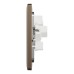 Schneider Electric Socket outlet, Unica X, 5A, 250V, 3 pin, dark bronze, NUX426_5_DB