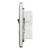Schneider Electric Cooker control unit, Unica X, 45A, 250V, 1 gang, 2 pole, stainless steel, NUXT15D45N_SS