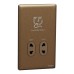 Schneider Electric Shaver socket, Unica X, 115/230V, vertical, dark bronze, NUXT727V_DB