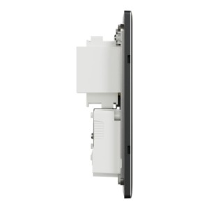 Schneider Electric Shaver socket, Unica X, 115/230V, vertical, dark grey, NUXT727V_DG