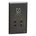 Schneider Electric Shaver socket, Unica X, 115/230V, vertical, dark grey, NUXT727V_DG