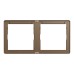 Schneider Electric Cover frame, Unica X, 2 gangs, matt, dark bronze, NUX_21_DB