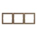 Schneider Electric Cover frame, Unica X, 3 gangs, matt, dark bronze, NUX_31_DB