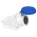 Schneider PratiKa socket - screw - angled - 16A - 2P + E - 200...250 V AC - wall PKF16W723