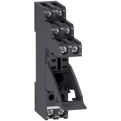 Schneider Electric Harmony Socket with clamp for RXG2 relays 5A screw connectors separate contact RGZE1S48M