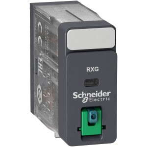 Schneider Electric Harmony interface plug-in relay Zelio RXG  2 C/O standard  24V DC  5A  with LTB RXG21BD