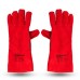 Krafthaus Red Leather Welding Gloves 16” | Heat Resistant Cow Split Leather Safety Gloves - PACK OF 12 Krafthaus Red Leather Welding Gloves 16” | Heat Resistant Cow Split Leather Safety Gloves - PACK OF 12