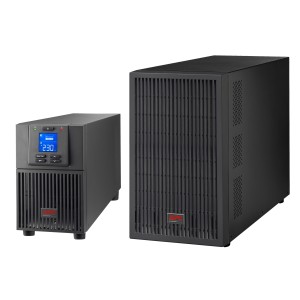 Schneider APC Easy UPS On-Line, 3kVA/2400W, Tower, 230V, 6x IEC C13 + 1x IEC C19 outlets, Intelligent Card Slot, LCD, Extended runtime SRV3KIL