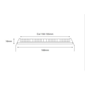 Scolmore OVIA RDL SLIM LED PANEL 12W AC 220-240V 6500K, 1080LM, RA:80,ALU+PS, SMD 2835 SDAL1001-12W6.5K