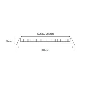 Scolmore OVIA RDL SLIM LED PANEL 18W AC 220-240V 4000K, 1620LM, RA:80,ALU+PS, SMD 283 SDAL1001-18W4K