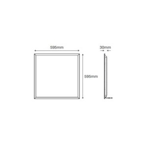 Scolmore OVIA BACKLIT LED PANEL LIGHT 60x60 40W AC 220-240V 4000K - 4000 LM,PF>0.9, Ra80, SMD 2835 SDPL2005-40W4K